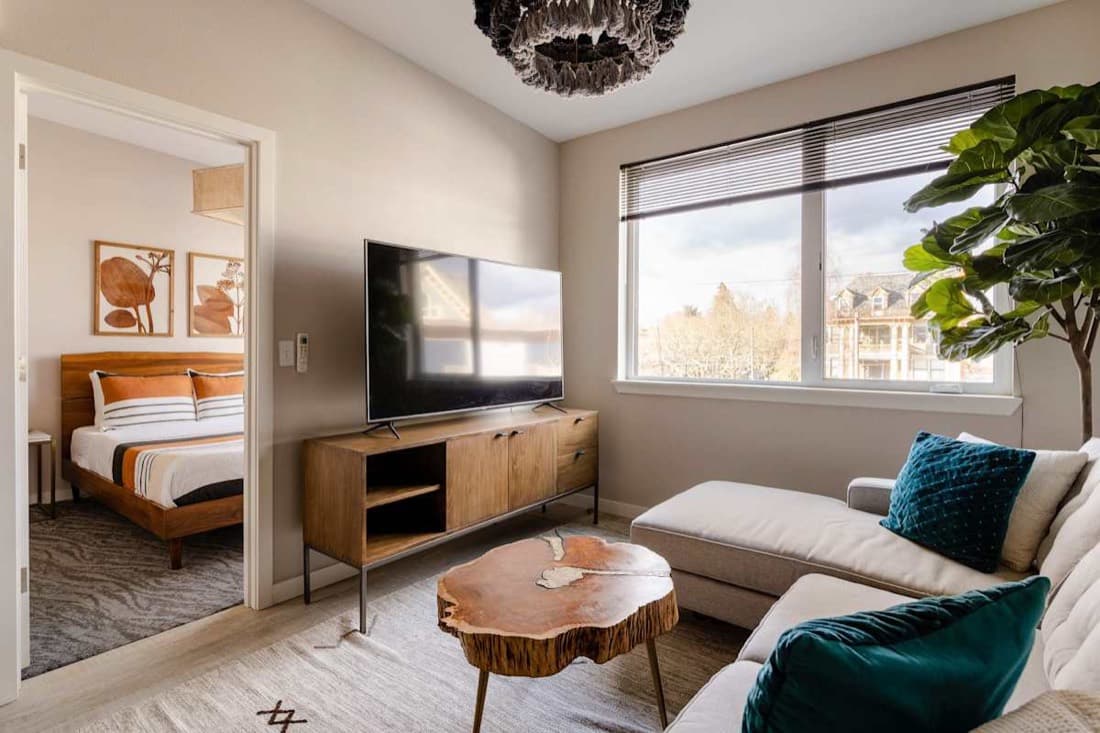 Modern Portland short-term rental interior